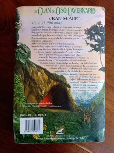 Imagen 2 de 5 de El Clan Del Oso Cavernario Novela De La Prehistoria - Auel