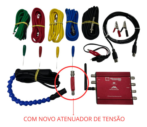 Osciloscópio Automotivo 4 Canais+wifi New Tecnoscópio 4cw80