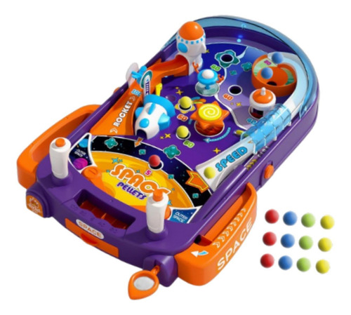 Mesa De Pinball Electrónica Para Niños, Con 52 Bolas