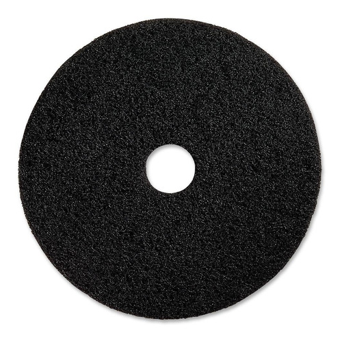 Floor Pad Fibra Para Pisos Limpieza O Pulido Con Fregadora Color Negro