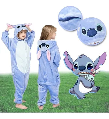 Kigurumi Stitch Cosplay Pijama Mameluco Disfraz Niño Niña