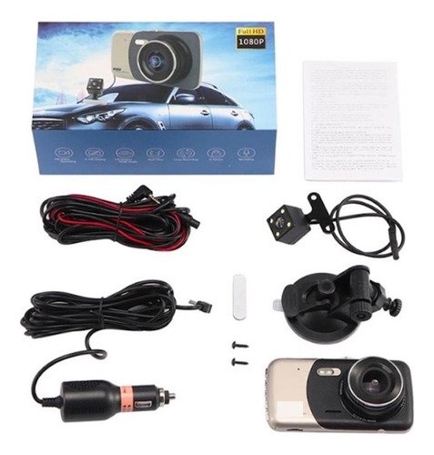 1080 Coche Dvr Camera Tablero Vista Trasera Video