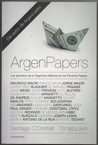 Argenpapers Santiago O'donnell Sudamericana Nuevo