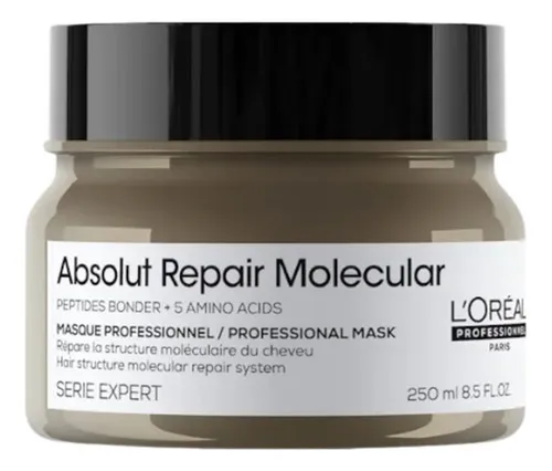 Máscara Loreal Absolut Repair Molecular Cabello Dañado 250ml