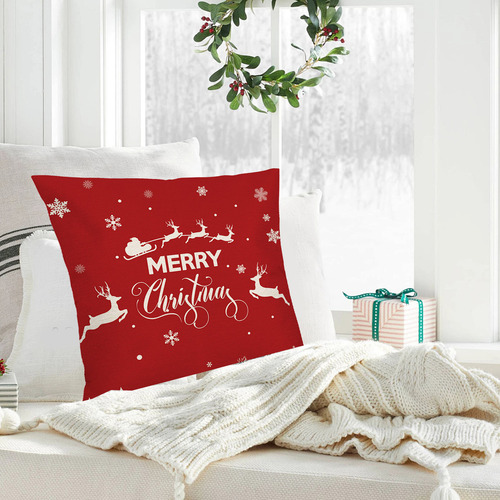 Funda De Almohada Navideña De 17,71 X 17,71 Pulgadas Utiliza