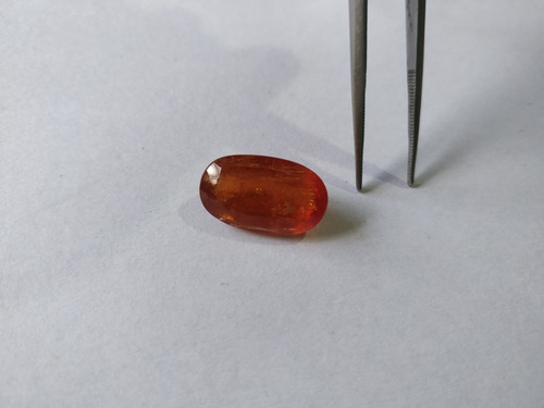 Topazio Imperial Extra Vermelho E Raro 16,5 Ct, 11x19mm Vermelho