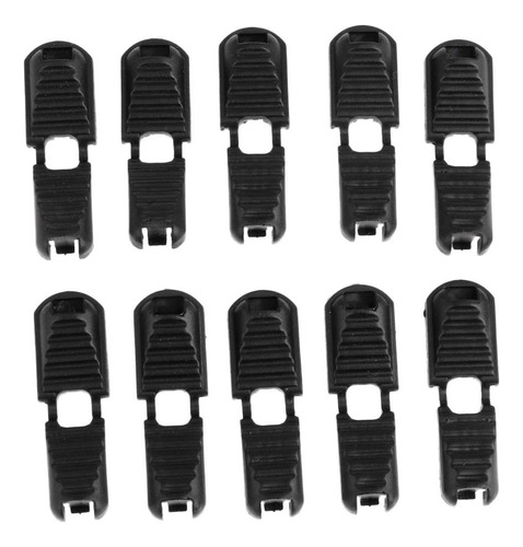 Clip Desmontable 50x, Nylon Negro Con Cremallera Para ,