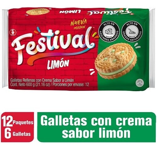 Galletas Festival Limón X12 Und