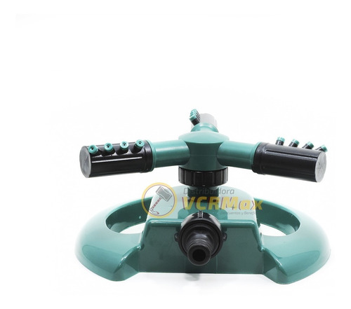 Imagen 6 de 10 de Regador Aspersor Plástico Tres Brazos Automático 360 Grados