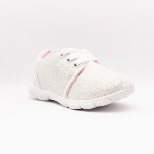Imagen 5 de 5 de Zapatilla Toy Niña Blanca Glitter (20 Al 26) Art H28bg