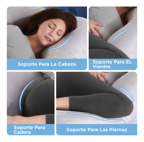 Almohada De Maternidad En Forma De U Soporte Total Cuerpo
