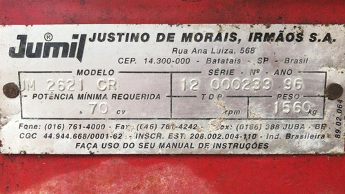 Sembradora Jumil 2621 Cr Doble Disco