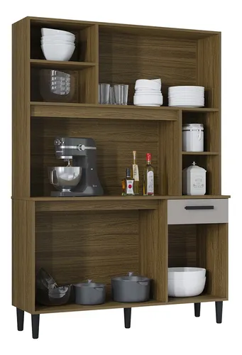 Kit De Cocina Isabel 120 Castaño/off White