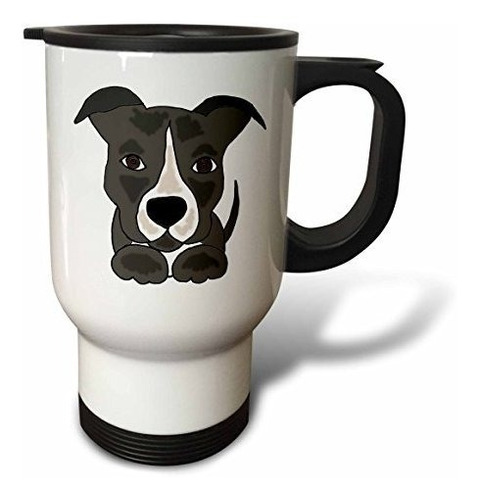 3drose - Taza De Viaje Con Dibujos Animados De Perro Cachorr