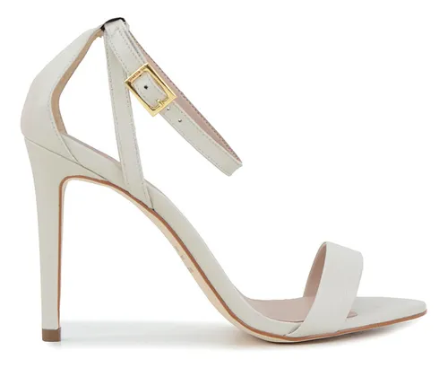 Sand lia Feminina Luz Da Lua Salto Alto Branca Off 55822