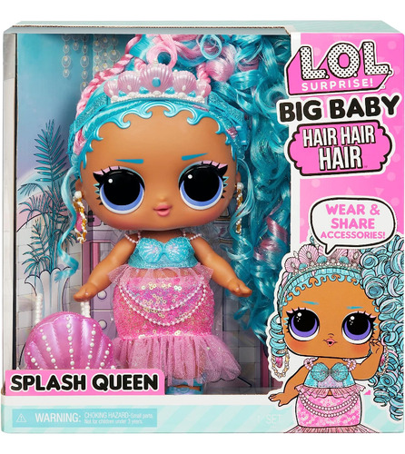 Lol Surprise Big Baby Hair Hair Hair Grande 11  Splash Queen