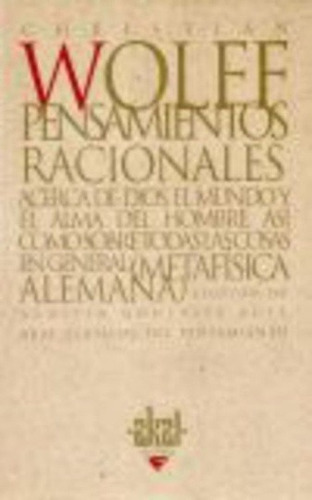 Pensamientos Racionales - Christian Wolff