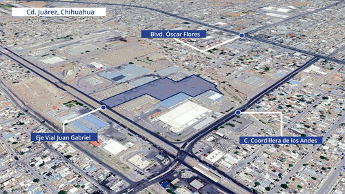 En Venta Terreno Industrial Eje Vial Juan Gabriel En Ciudad Juárez, Chihuahua | Mb