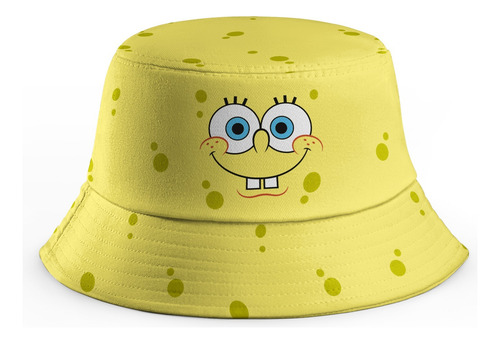Quiubolee! Bucket Hat Bob Esponja Amarillo Unitalla Sublimado