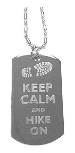 Keep Calm And Hike On Impresión Boot  equipaje Cadena De Me