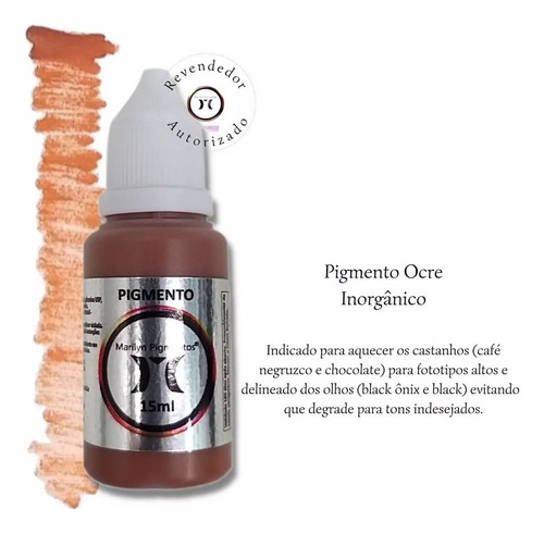 Pigmento Marilyn 15ml Micropigmentação Cor Ocre
