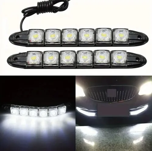 Luces Led Flexibles Para Auto-camioneta-camion D2r Negro Blanco Neutro