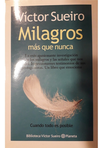 Libro Milagros Más Que Nunca, Autor: Víctor Sueiro