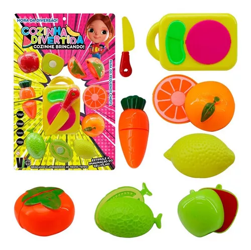 Segunda imagem para pesquisa de kit completo de frutas e legumes de brinquedo