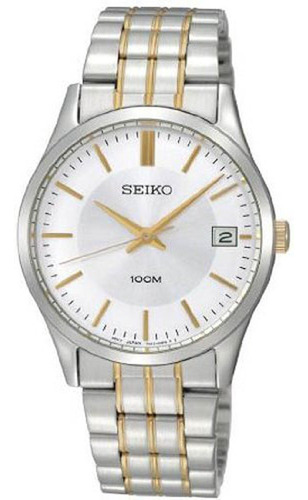 Reloj Seiko Para Hombre Esfera Plateada Tonos Sgef03 Moder