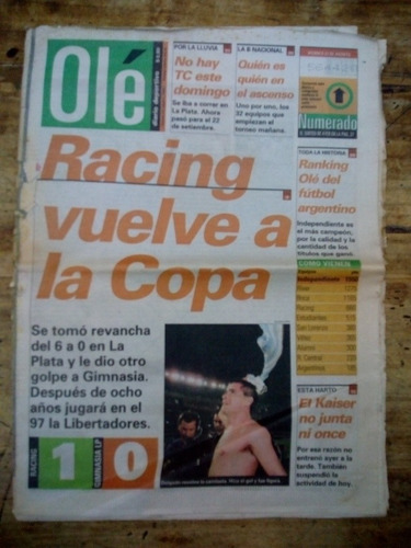 Ole Diario Deportivo Viernes 23 Agosto 1996
