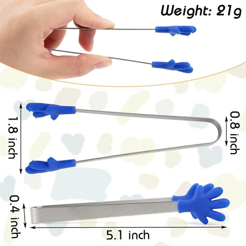 Zl Pinzas Pequenas For Comida Shindel, 8 Piezas, Minipinza