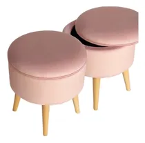 Comprar Puff Nordico Banqueta Espacio De Guardado- Tento Tanto