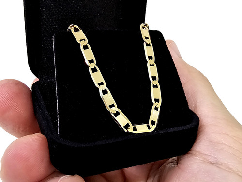 Pulseira Maciça Piastrine Grossa Toda De Ouro 18k 750