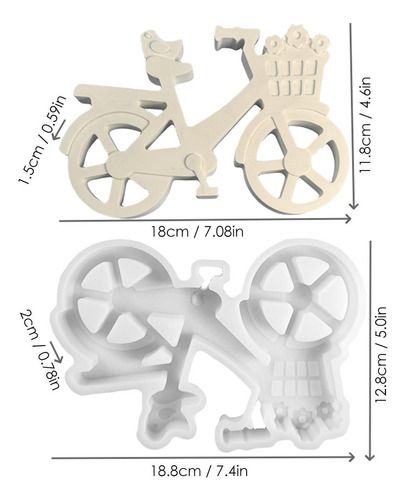 Molde De Silicona For Bicicleta, Llavero, Molde De Silicona