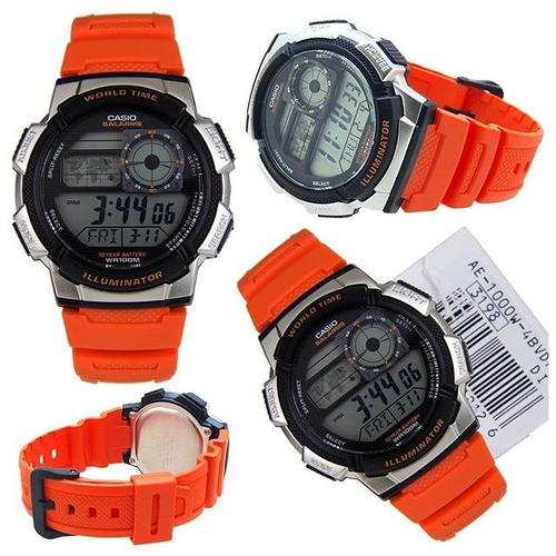 Reloj Casio Para Hombre Ae1000w-4bv, Pulso En Resina 