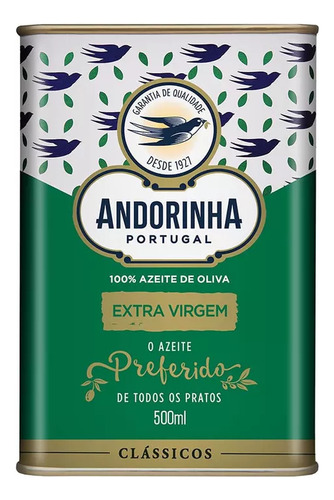 Azeite Extra Virgem Andorinha Lata 500ml