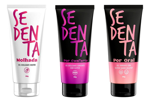 Sedenta Kit 3 Gel Molhada ,por Oral Por Conforto