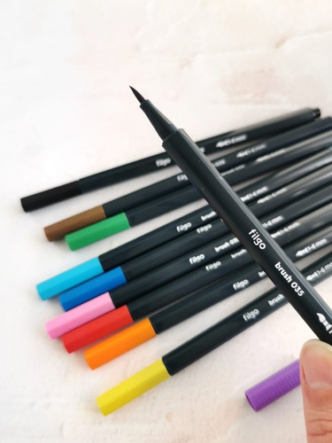 Set Marcadores Brush Filgo 10 Colores