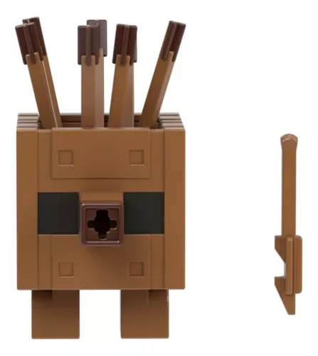 Boneco Minecraft Legends Golem De Madeira Lança Flecha + Nf