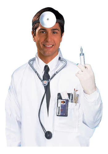 Disfraz De Medico Con Accesorios Para Adulto, Talla Unica , 