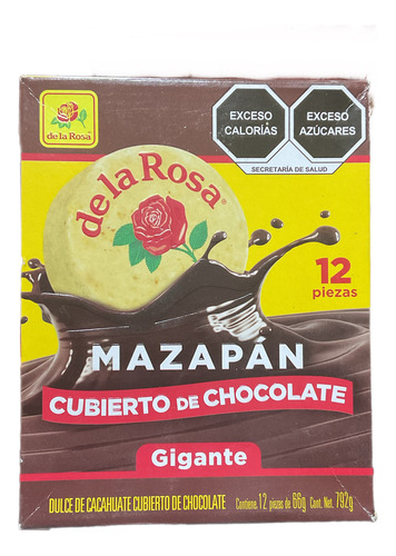 Mazapan Cubierto De Chocolate Gigante 12pz