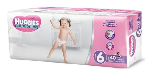 Pañales Huggies Ultraconfort 40 Piezas Etapa 6