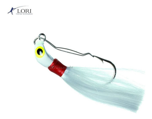 Isca Artificial Lori Jig Anti Enrosco 16gr Cor Branca Amarril Vermelho