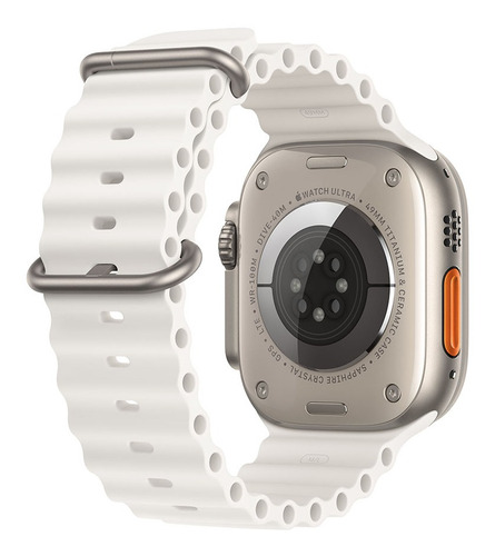 Apple Watch Ultra GPS + Celular - Caja de titanio 49 mm - Correa Ocean blanca - Excelente (Reacondicionado)