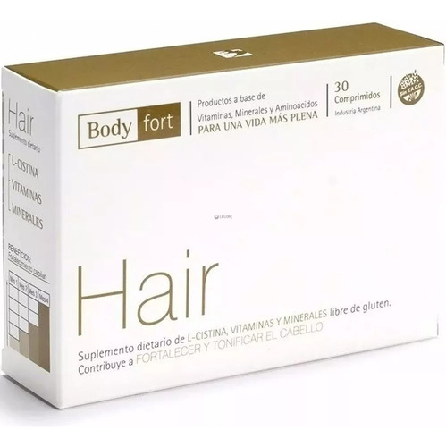 3 Cajas Hair Natufarma L- Cistina Vitamina Minerales 30 Comp