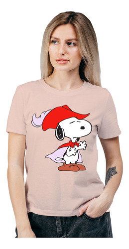 Polera Mujer Snoopy Shakespeare Poeta Algodon Organico Wiwi