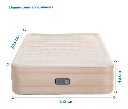 Colchón Inflable Bestway Bomba De Aire Eléctrica Incorporada