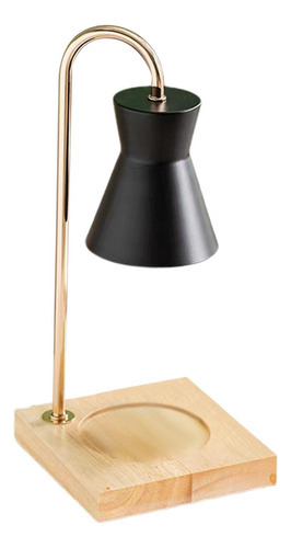 Vela Aromática Candle Warmer Burner, Base De Madera, Negra [