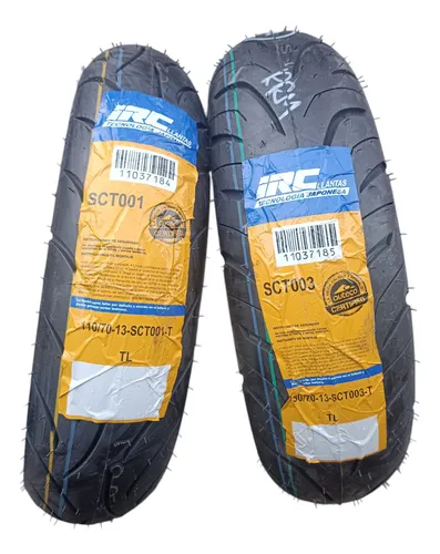 Kit Llantas Irc 130/70-13+110/70-13+enviogratis