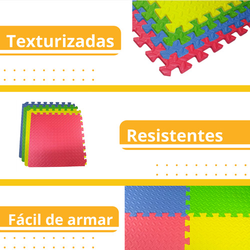 Tapete Piso Eva Foamy Armable 60x60 Cm Pack 4 Pza